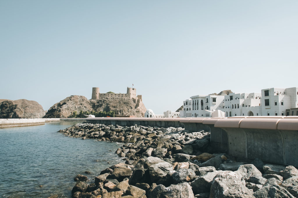Al Jalali Fort an den Küstenklippen der Altstadt von Maskat
